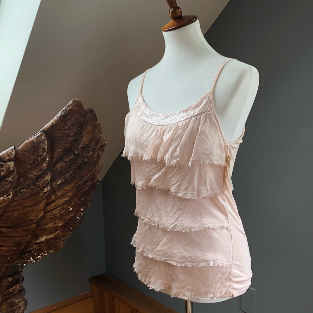 Pure Silk Italian Flutter Top
